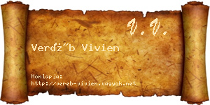 Veréb Vivien névjegykártya